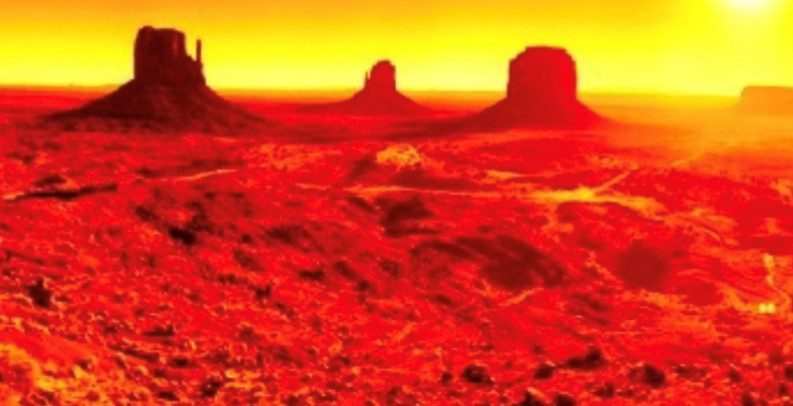 View of the red canyon