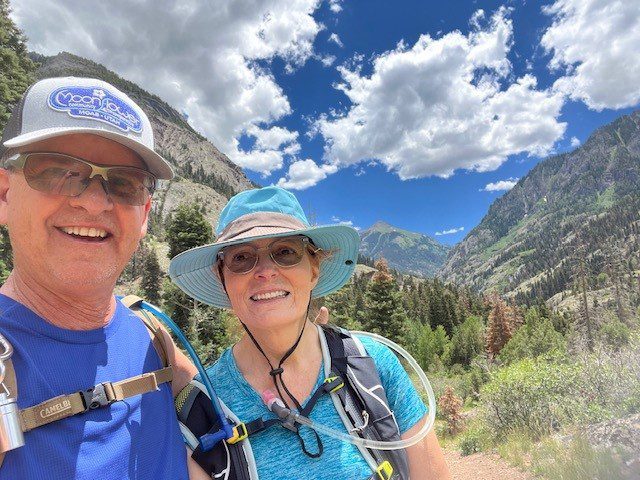 Richard and mary while hiking